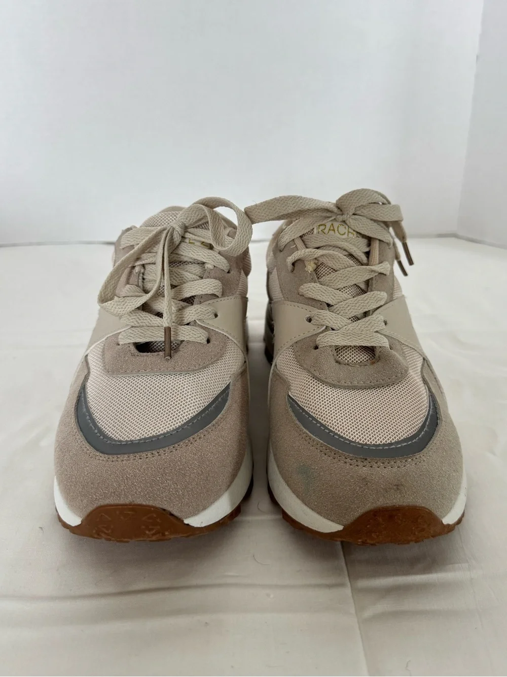 Rachel Zoe Beige and Tan Women's Sneakers - Casual Runner Style Size 9
